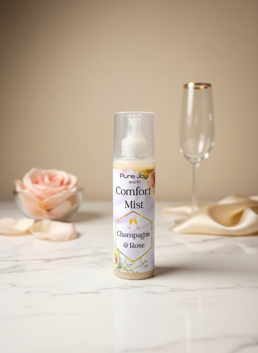 Pure Joy Champagne & Roses Body, Room and Linen Comfort Mist Spray