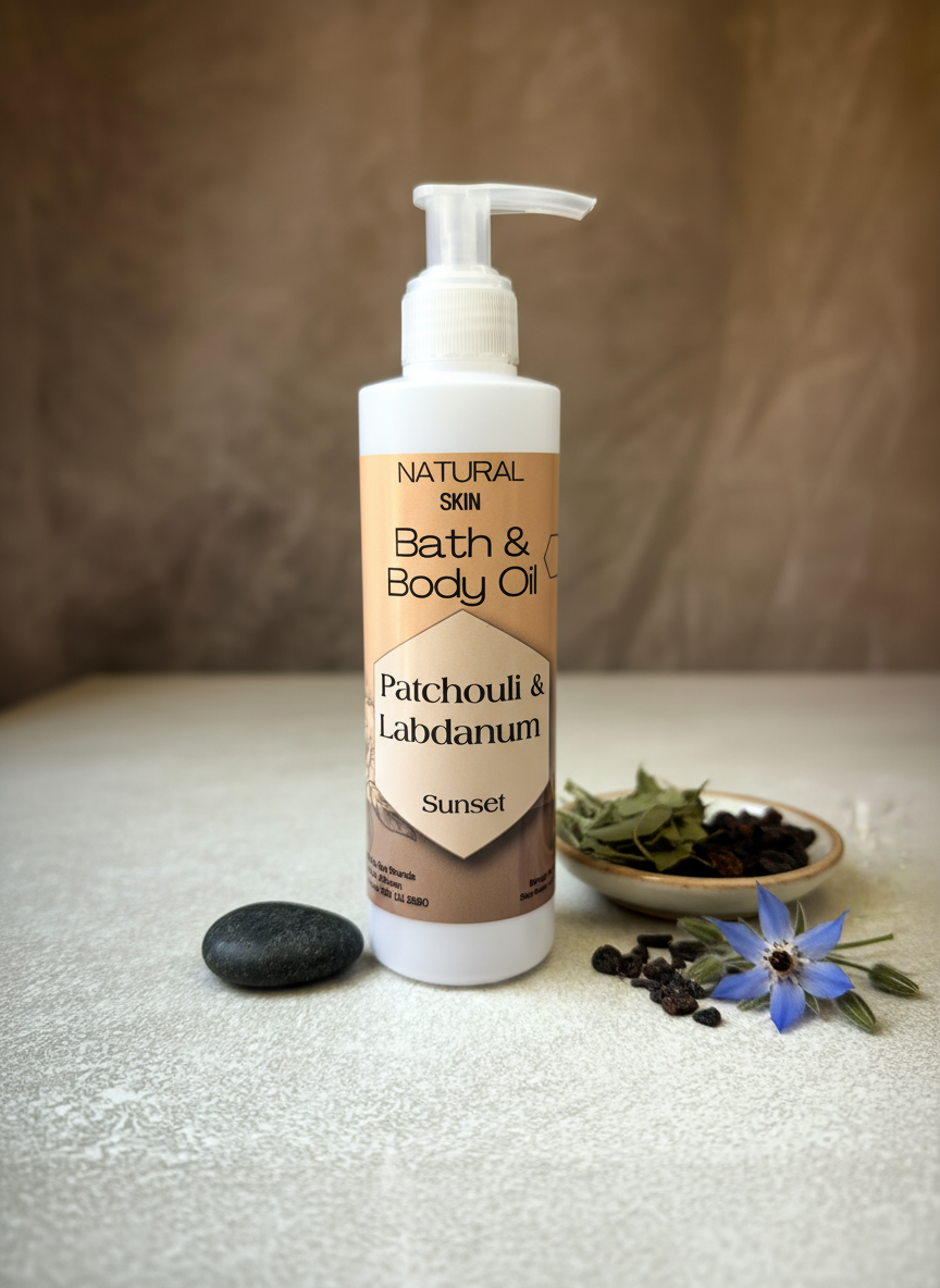 African Sunset Patchouli & Labdanum Bath and Body Oil