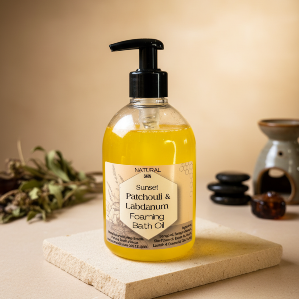 African Sunset Patchouli & Labdanum Foaming Bath Oil