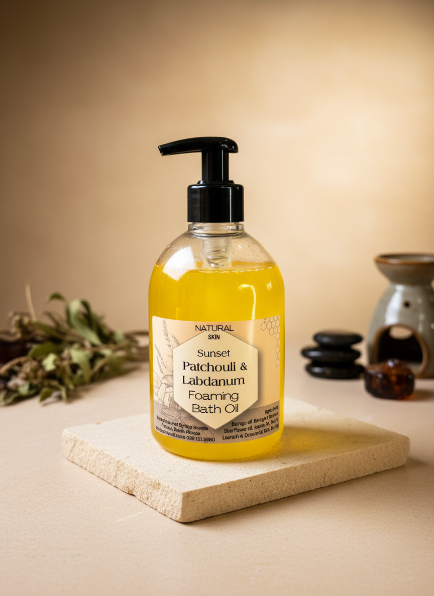 African Sunset Patchouli & Labdanum Foaming Bath Oil