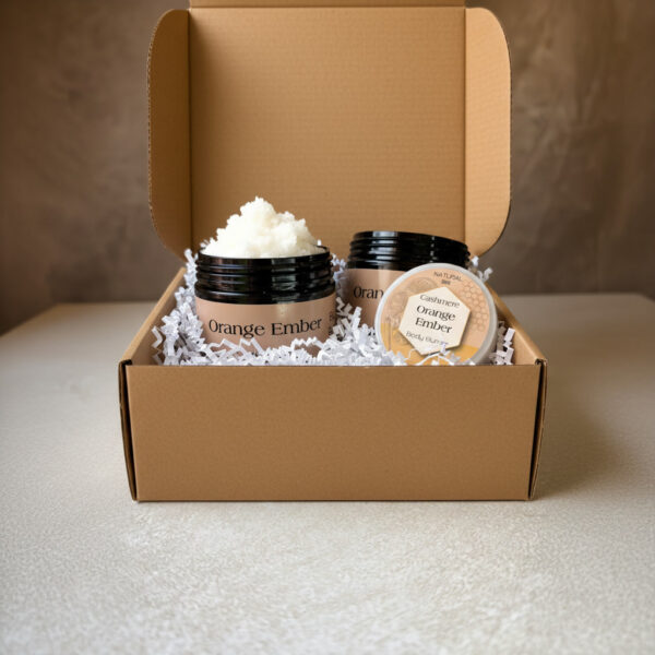 Orange Ember Gift Box Set of Scrub Butter